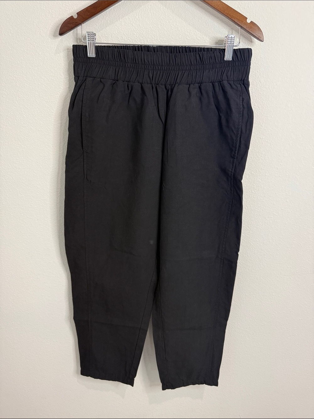 Hatch Motherhood Linen Blend Pull On Pants Size 3 Waist 43-46"